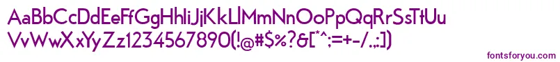 Fabrik Font – Purple Fonts on White Background