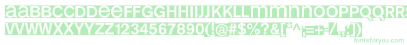 Kl1MonosansInvers-Schriftart – Grüne Schriften