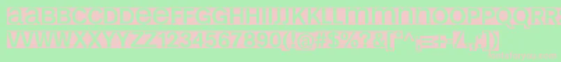 Kl1MonosansInvers Font – Pink Fonts on Green Background