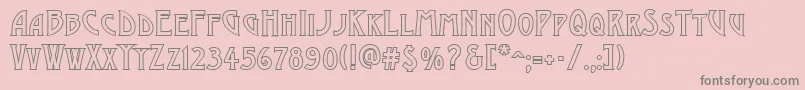 fuente AModernocapsotl – Fuentes Grises Sobre Fondo Rosa