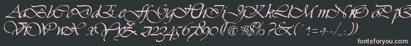 More about VivaceRegular Font VivaceRegular Font – Pink Fonts on Black Background