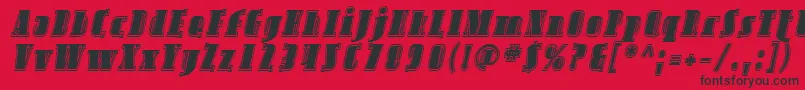 More about SfavondaleinlineItalic Font SfavondaleinlineItalic Font – Black Fonts on Red Background