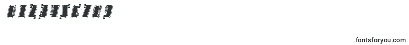 フォントSfavondaleinlineItalic – 数字と数値のためのフォント