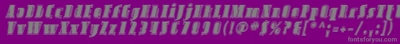 More about SfavondaleinlineItalic Font SfavondaleinlineItalic Font – Gray Fonts on Purple Background