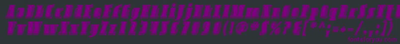 SfavondaleinlineItalic Font – Purple Fonts on Black Background