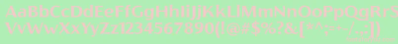 FlorentiaBoldTrial Font – Pink Fonts on Green Background