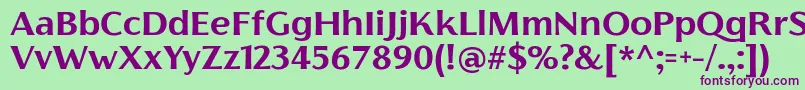FlorentiaBoldTrial Font – Purple Fonts on Green Background