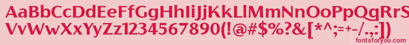 FlorentiaBoldTrial Font – Red Fonts on Pink Background