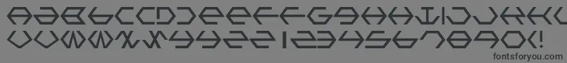 フォントGamma – 黒い文字の灰色の背景