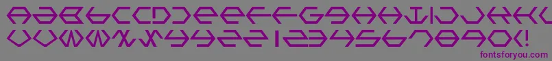 Gamma Font – Purple Fonts on Gray Background