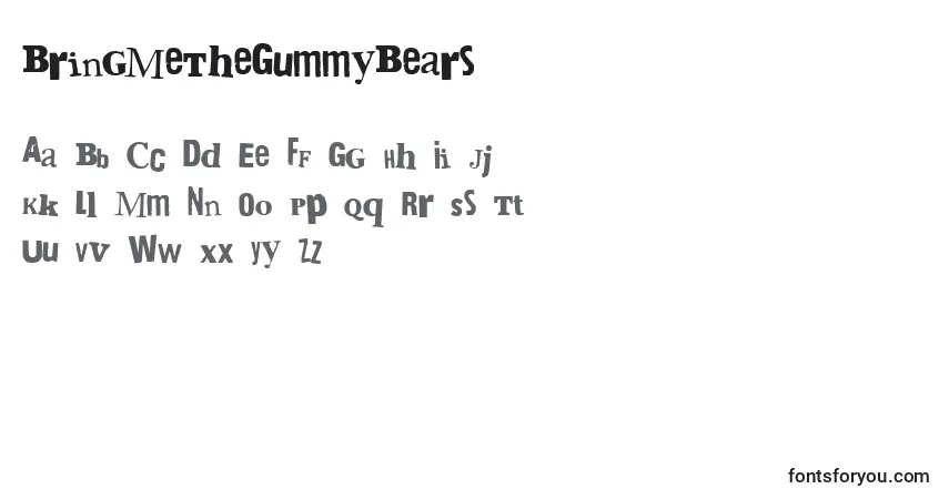 Police BringMeTheGummyBears - Alphabet, Chiffres, Caractères Spéciaux