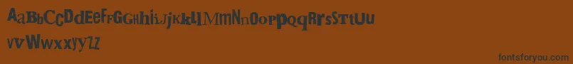 BringMeTheGummyBears Font – Black Fonts on Brown Background