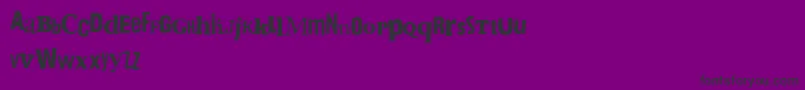 BringMeTheGummyBears Font – Black Fonts on Purple Background