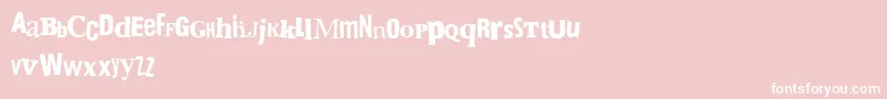 BringMeTheGummyBears Font – White Fonts on Pink Background