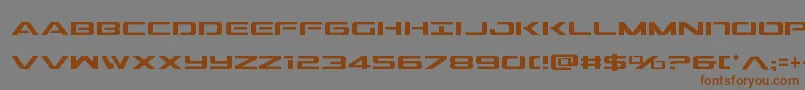 Outridercond Font – Brown Fonts on Gray Background