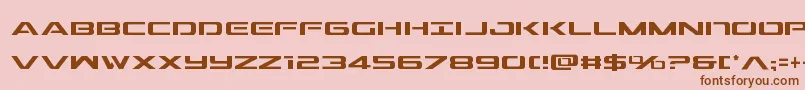 Outridercond Font – Brown Fonts on Pink Background