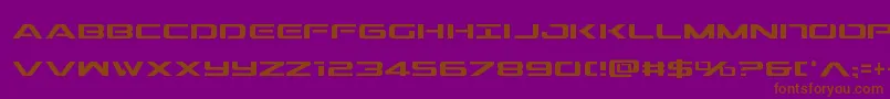Outridercond Font – Brown Fonts on Purple Background
