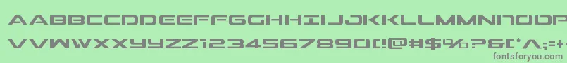 Outridercond Font – Gray Fonts on Green Background
