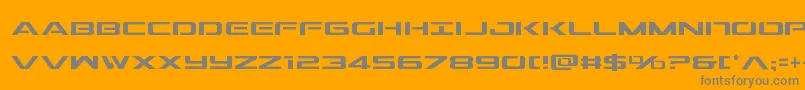Outridercond Font – Gray Fonts on Orange Background
