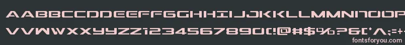 Outridercond Font – Pink Fonts on Black Background