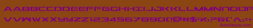 Outridercond Font – Purple Fonts on Brown Background