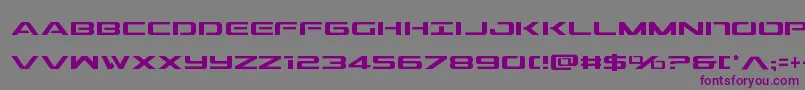 Outridercond Font – Purple Fonts on Gray Background