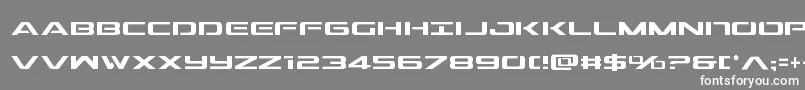Outridercond Font – White Fonts on Gray Background