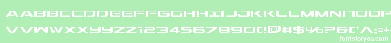 Outridercond Font – White Fonts on Green Background