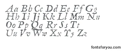 Revisão da fonte LinotypecompendioItalic