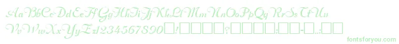 RimfrostRegular Font – Green Fonts on White Background