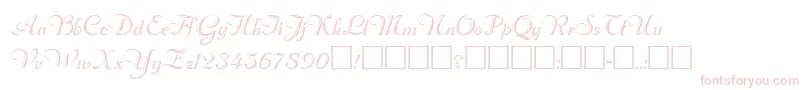 RimfrostRegular Font – Pink Fonts on White Background