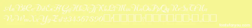 RimfrostRegular Font – White Fonts on Yellow Background