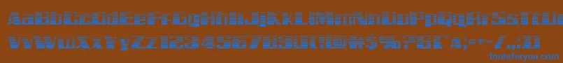 Galacticstormgrad Font – Blue Fonts on Brown Background