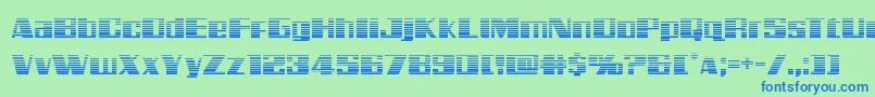 Galacticstormgrad Font – Blue Fonts on Green Background