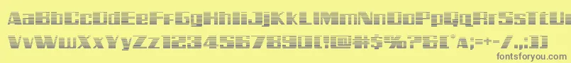 Galacticstormgrad Font – Gray Fonts on Yellow Background