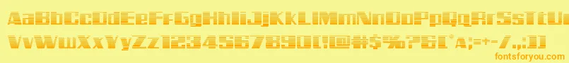 Galacticstormgrad Font – Orange Fonts on Yellow Background