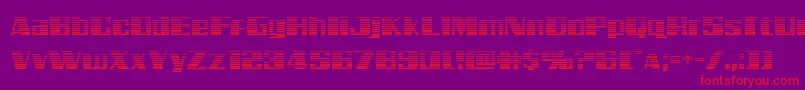 Galacticstormgrad Font – Red Fonts on Purple Background