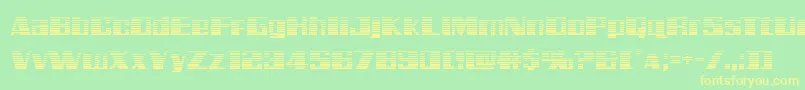 Galacticstormgrad Font – Yellow Fonts on Green Background