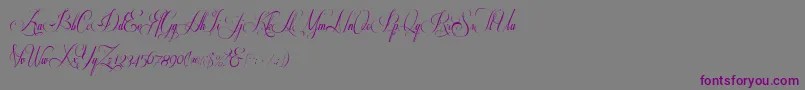 Шрифт Respective2.0 – фиолетовые шрифты на сером фоне
