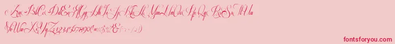 Respective2.0 Font – Red Fonts on Pink Background