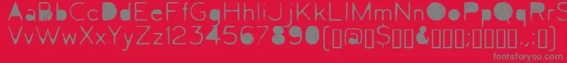 Шрифт Letrograda – серые шрифты на красном фоне