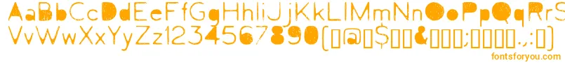 Шрифт Letrograda – оранжевые шрифты