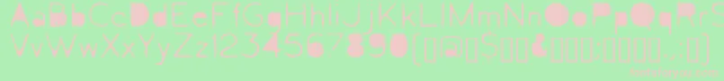Letrograda Font – Pink Fonts on Green Background