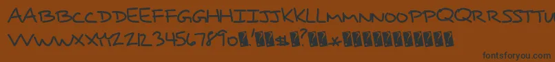 Rightprice Font – Black Fonts on Brown Background