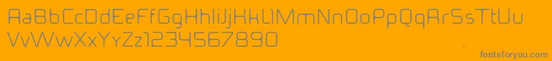 Ideomamiaguiii Font – Gray Fonts on Orange Background