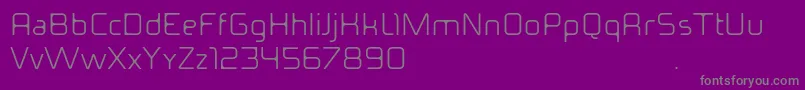 Czcionka Ideomamiaguiii – szare czcionki na fioletowym tle