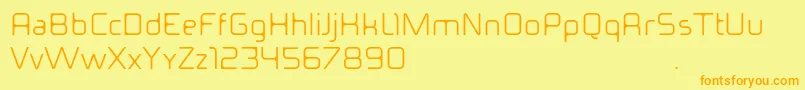 Ideomamiaguiii Font – Orange Fonts on Yellow Background