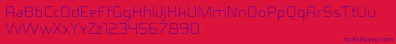 Ideomamiaguiii-Schriftart – Violette Schriften auf rotem Hintergrund