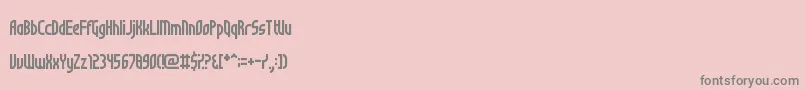 Czcionka NotSureIfWeirdOrJustRegular – szare czcionki na różowym tle