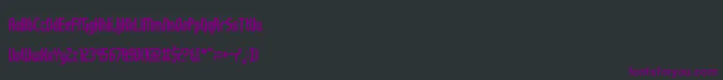 NotSureIfWeirdOrJustRegular Font – Purple Fonts on Black Background